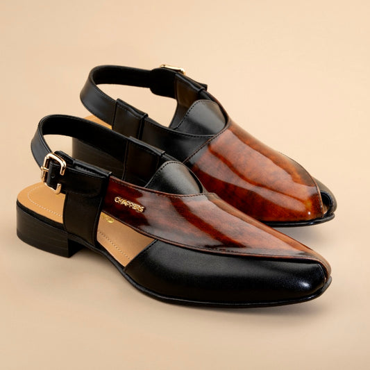 Pathani - Cognac and black