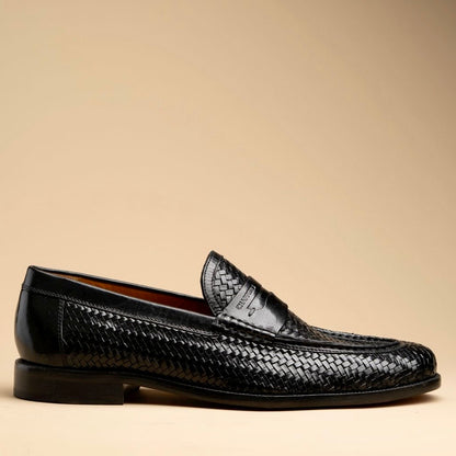 Spector - Handwoven Leather Slip-ons