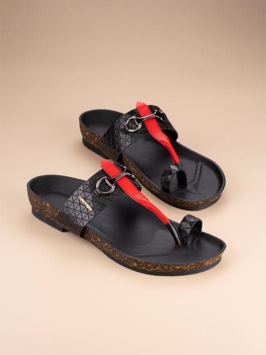 Splash - Black Croc Red