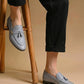 Belgian Loafers-Powder Blue