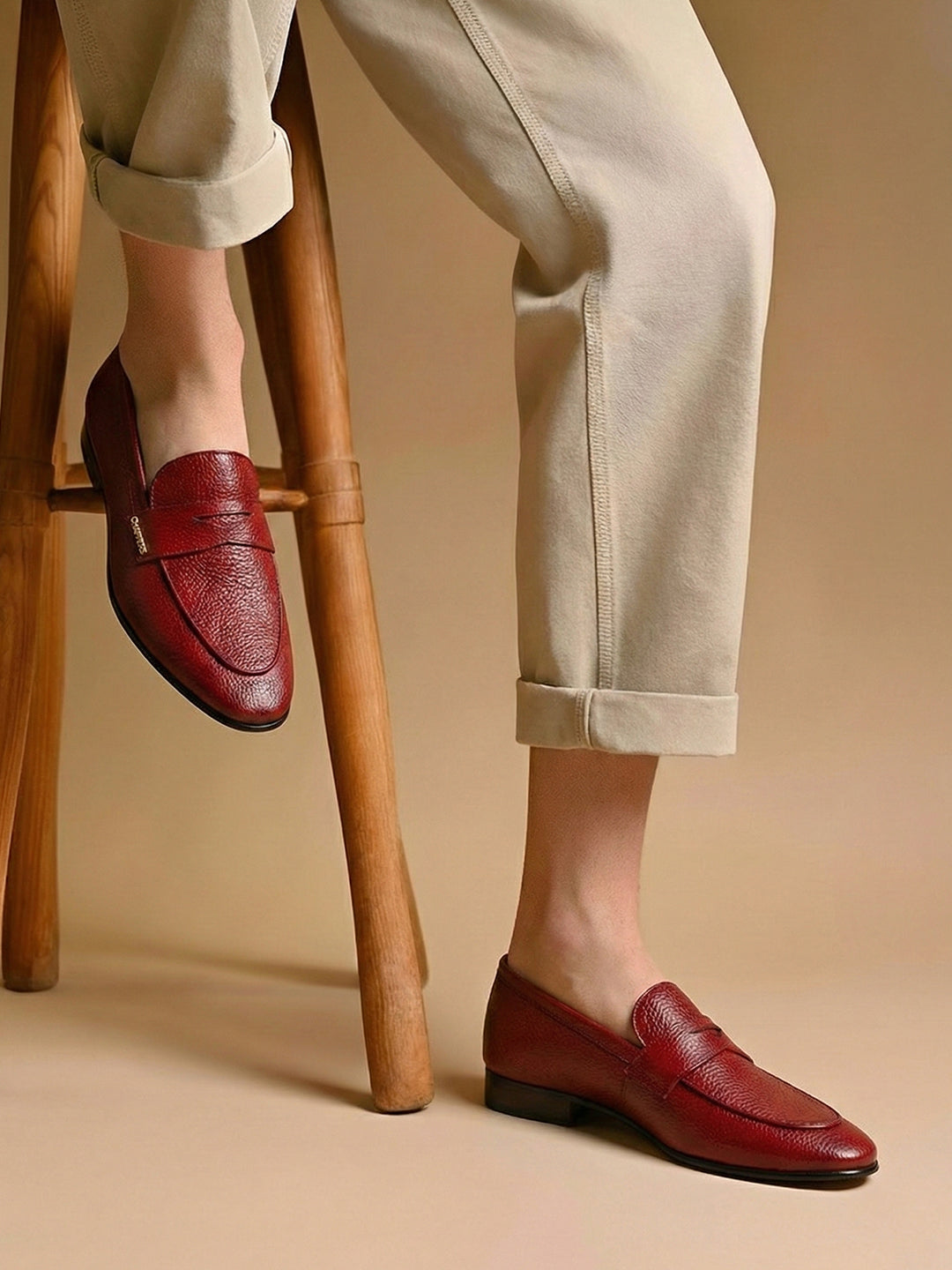 Belgian Loafers/Red