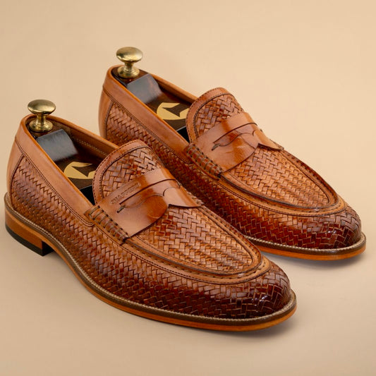 Spector - Handwoven Leather Slip-ons