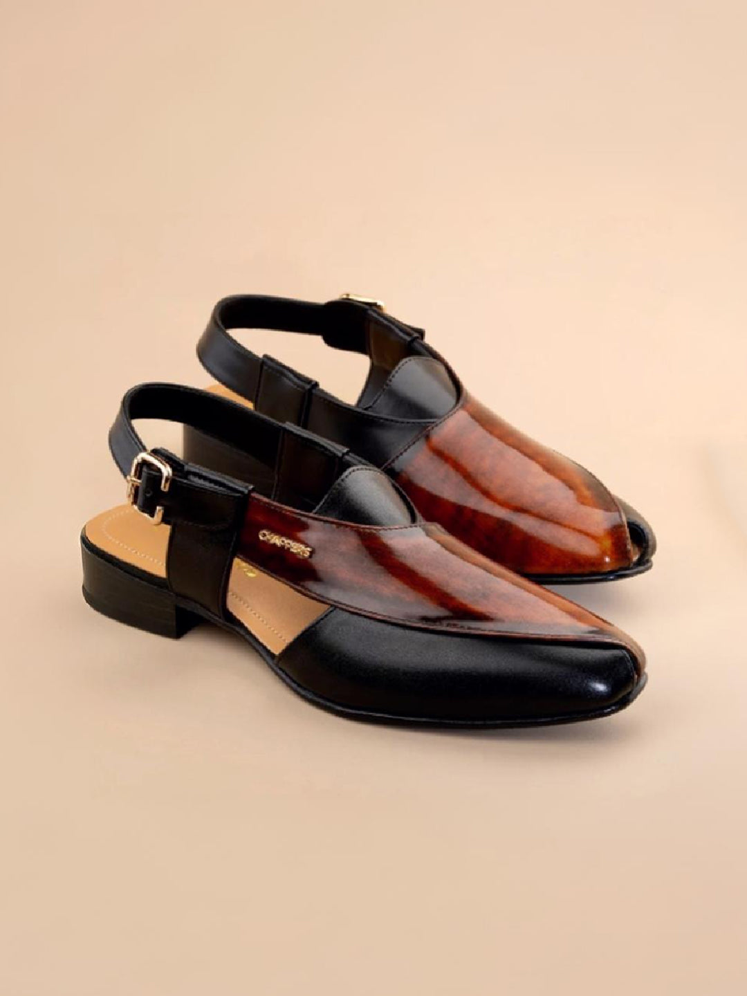 Pathani - Cognac and black