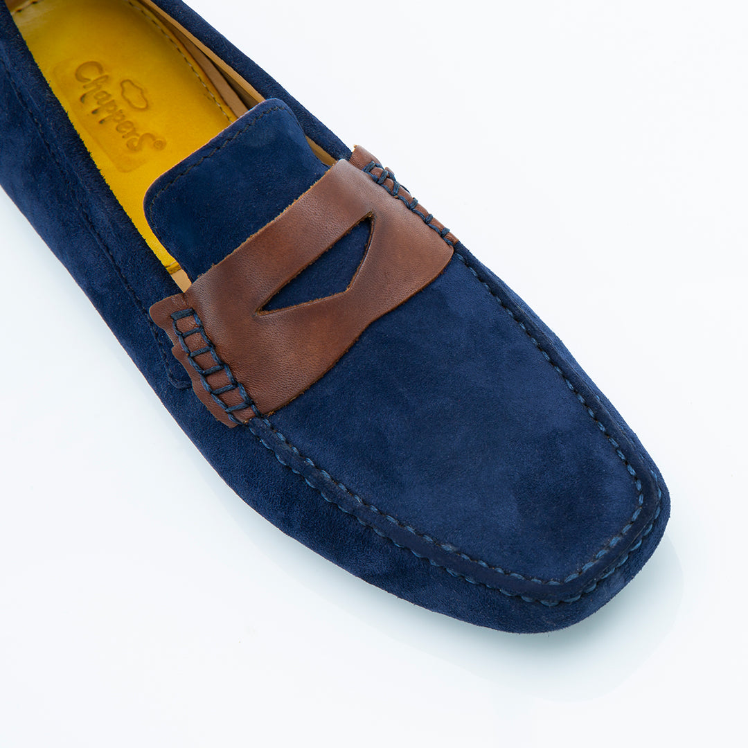 Django- Navy Blue/ Brown